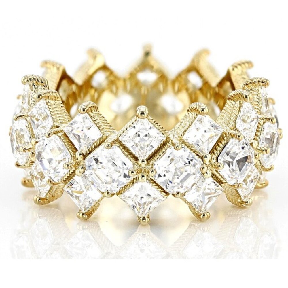 NEW Judith Ripka 925 11.80ctw Asscher Cut Bella Luce Diamond Simulant